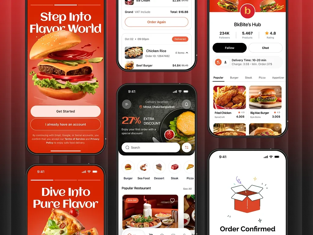 تطبيقات التوصيل، التطبيقات