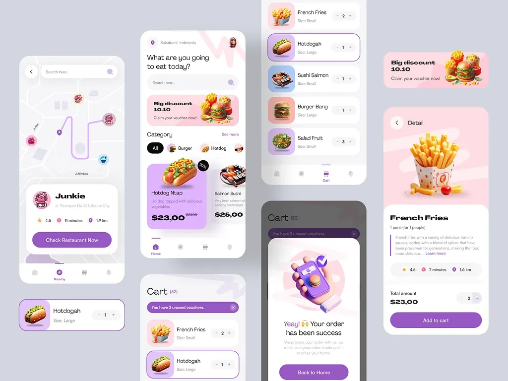 تطبيقات التوصيل، التطبيقات
