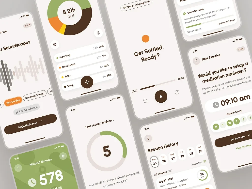 تطبيقات الصحة واللياقة، التطبيقات