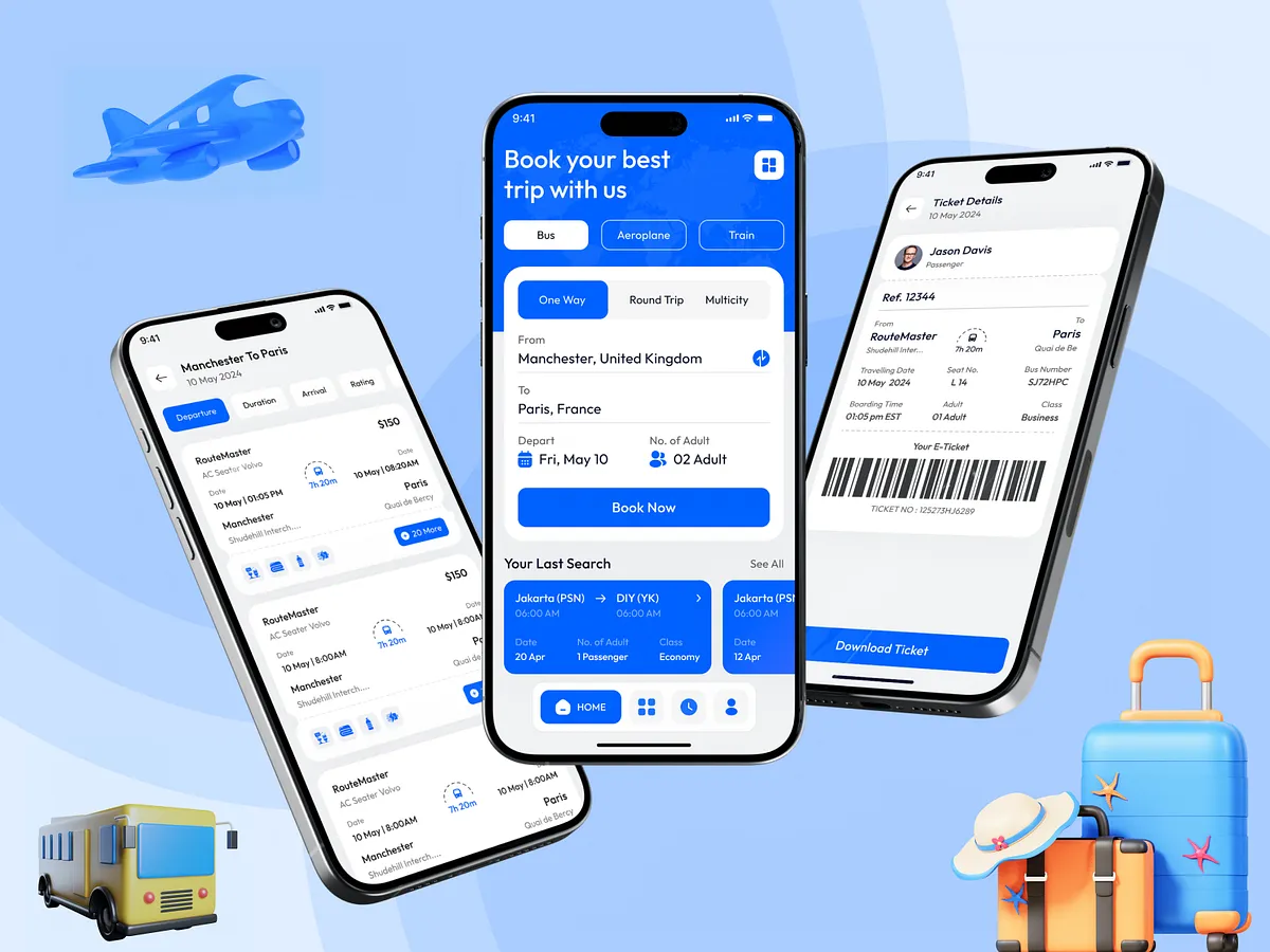 تطبيقات السفر والمواصلات