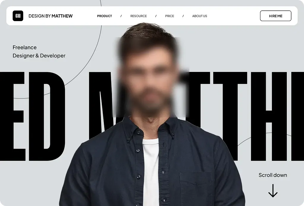 مرجع بصري في typography، minimalist، portfolio على لمحة