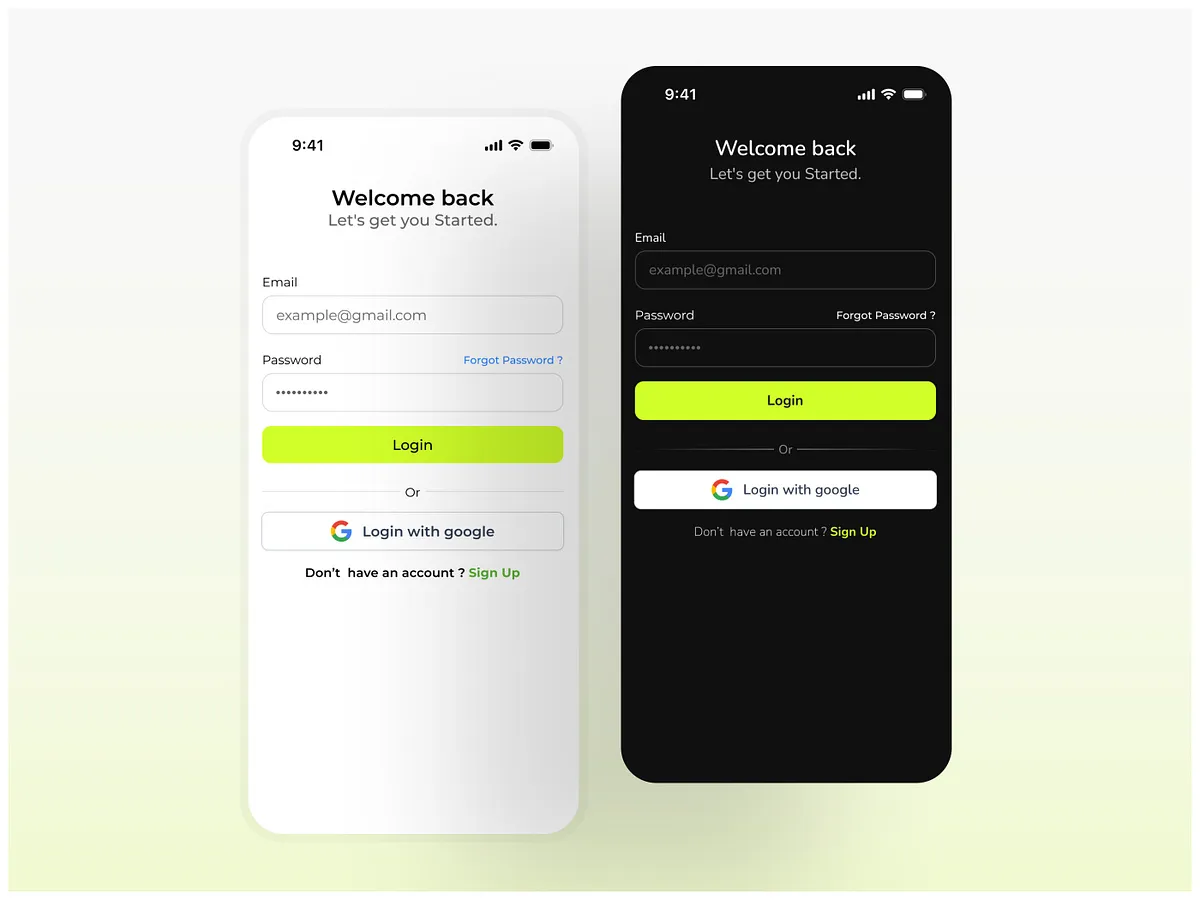 مرجع بصري في dark-mode، minimalist، mobile-ui على لمحة