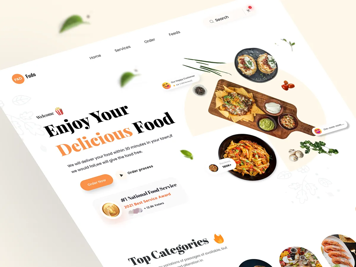مواقع الطعام والمطاعم، المواقع