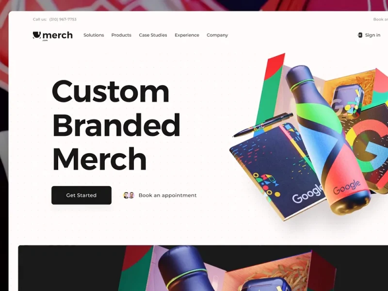 مواقع الشركات UI design #844