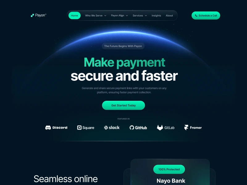 المواقع المالية والبنوك UI design #893