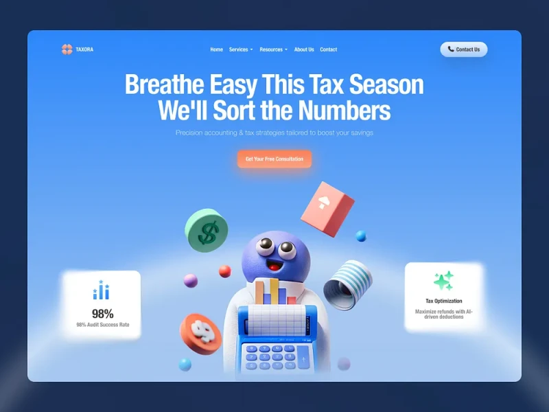 المواقع المالية والبنوك UI design #904