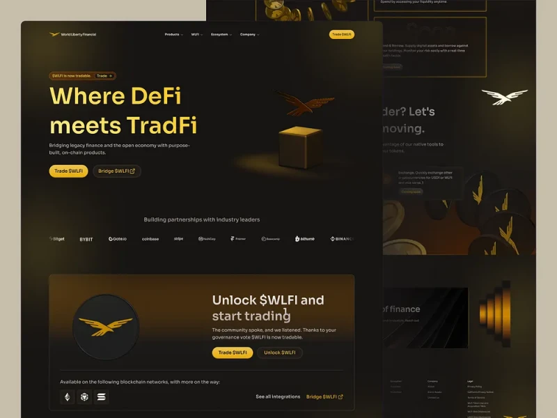 المواقع المالية والبنوك UI design #905