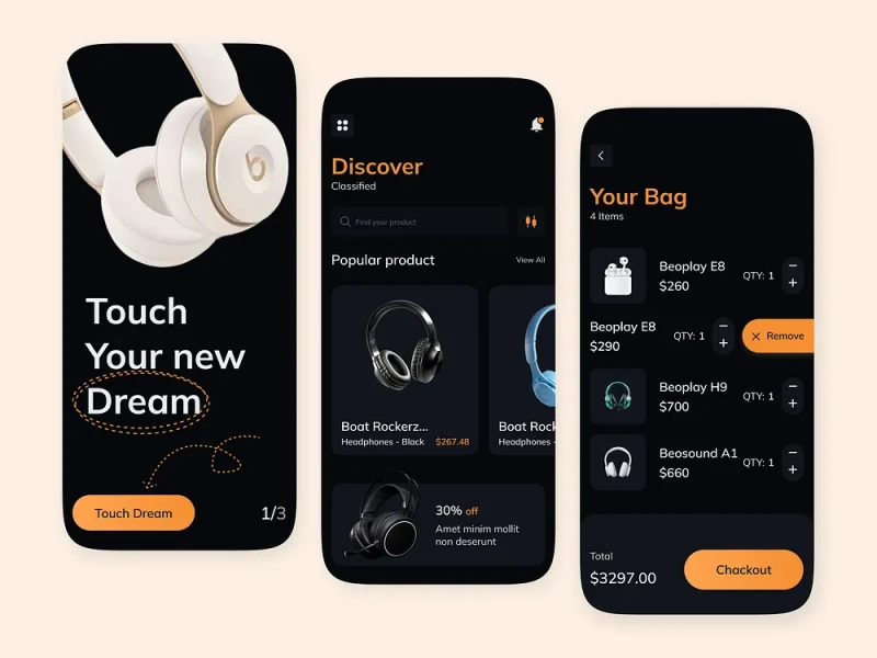 تطبيقات التجارة الإلكترونية UI design #931