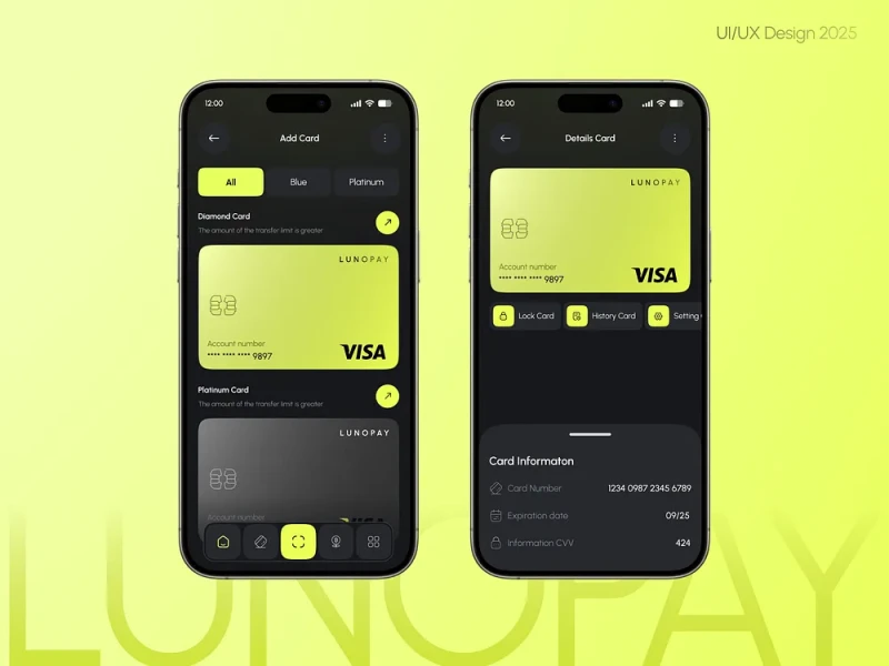 تطبيقات المالية والبنوك UI design #942