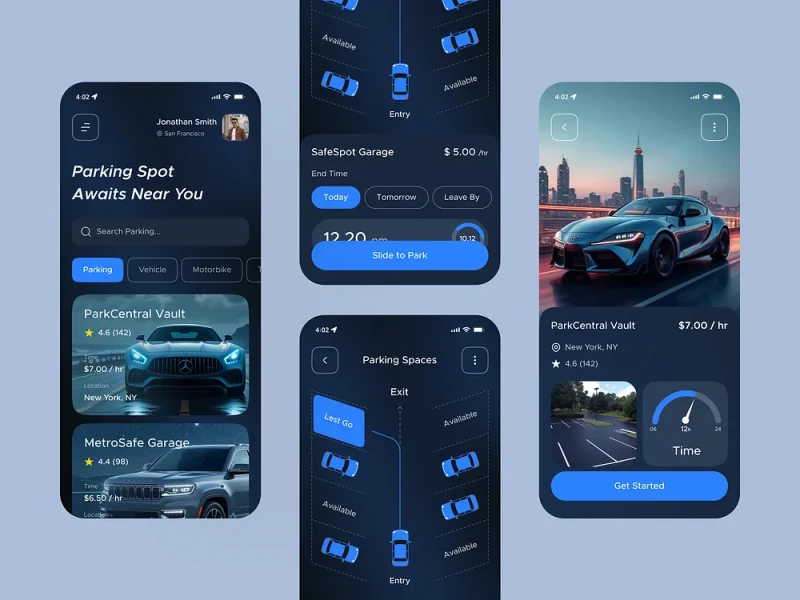 تطبيقات السيارات — تصميم #946