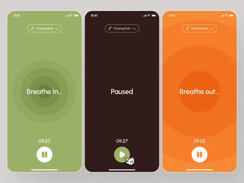 تطبيقات الصحة واللياقة UI design #955