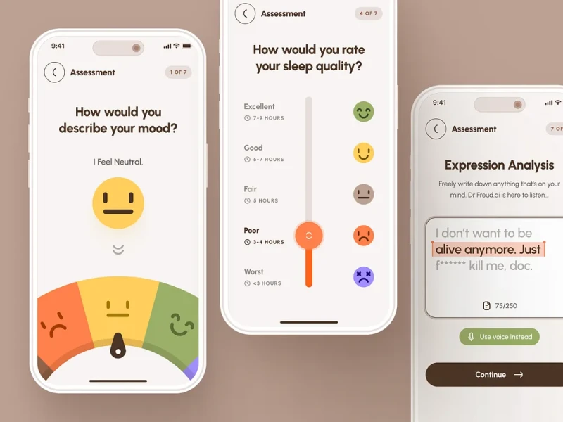 تطبيقات الصحة واللياقة UI design #956