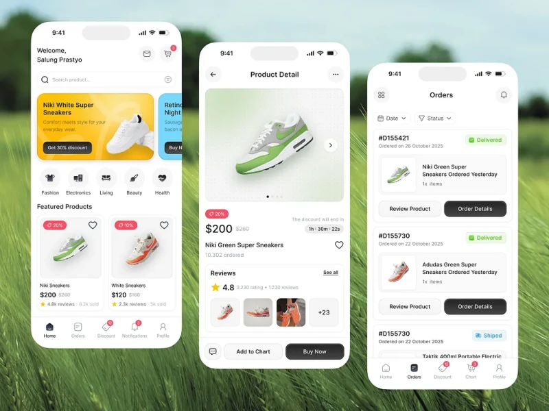 تطبيقات التجارة الإلكترونية UI design #1237