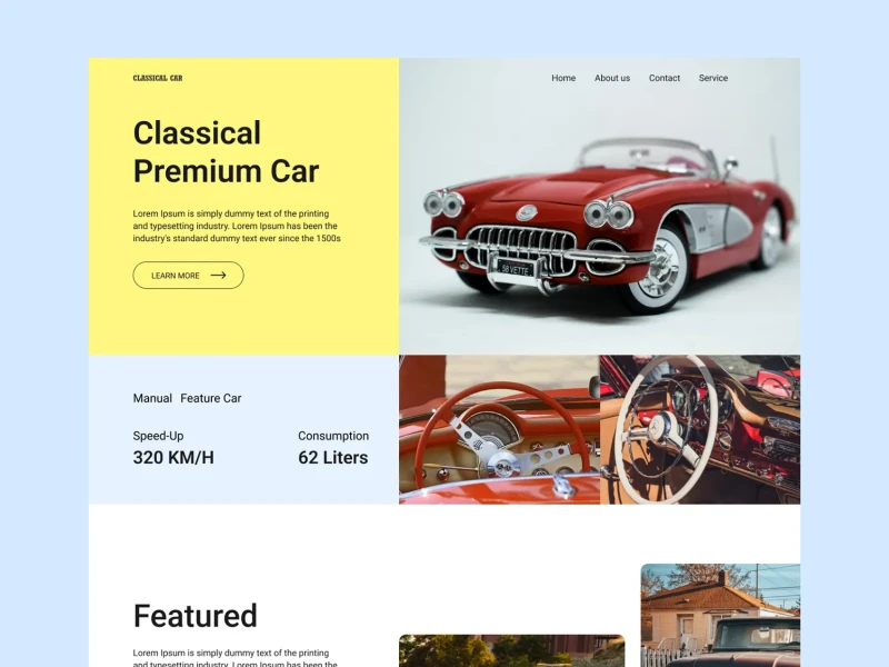 مواقع السيارات — تصميم #1267