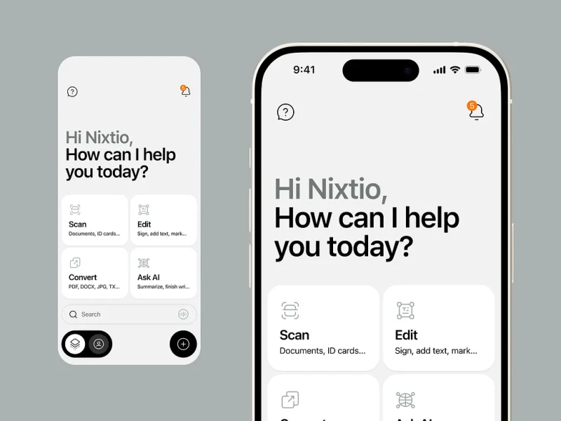 تطبيقات الذكاء الاصطناعي UI design #1283