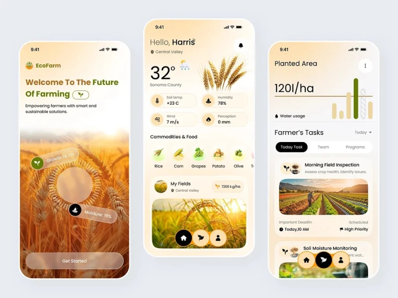 تطبيقات الطقس والأخبار — تصميم #1387