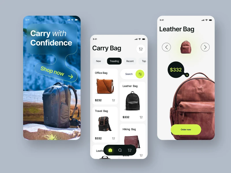 تطبيقات التجارة الإلكترونية UI design #1408