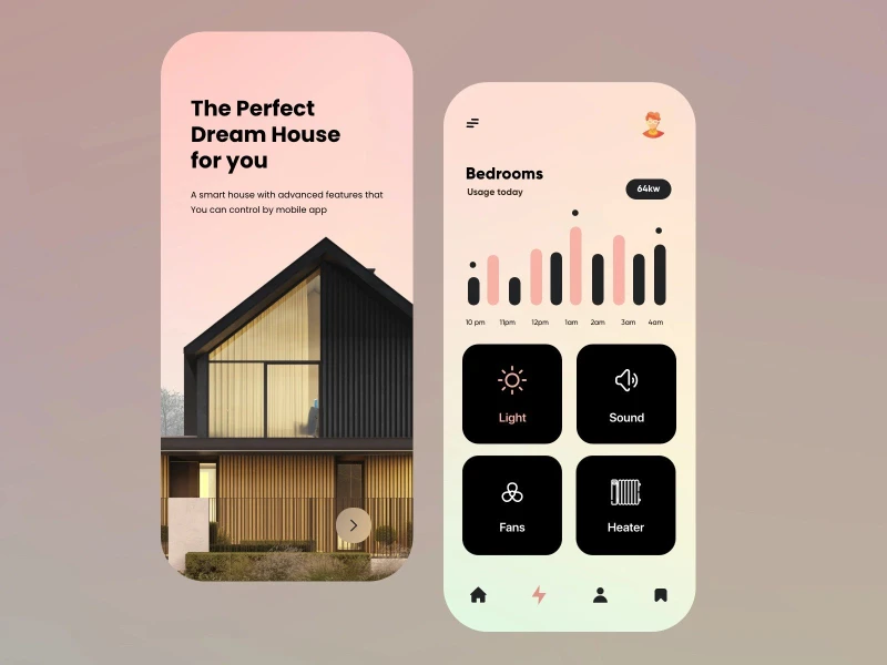 تطبيقات العقارات UI design #1412