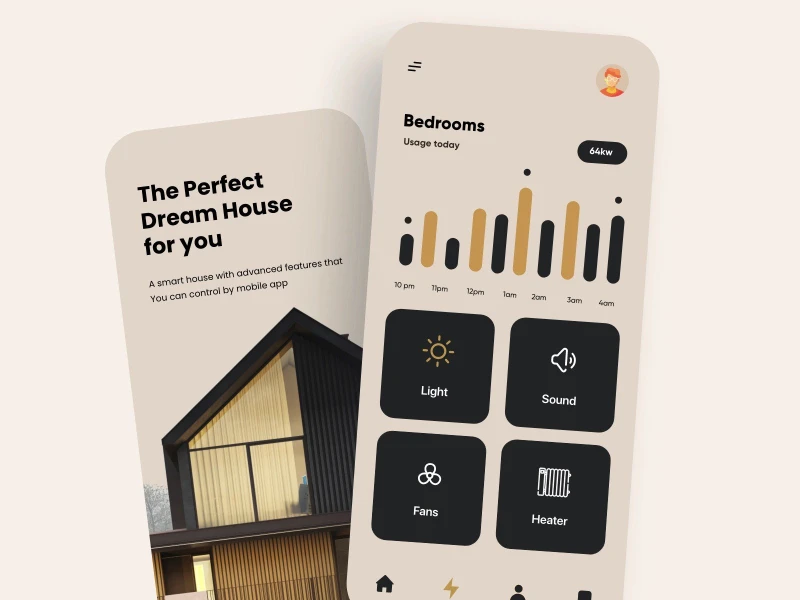تطبيقات العقارات UI design #1413