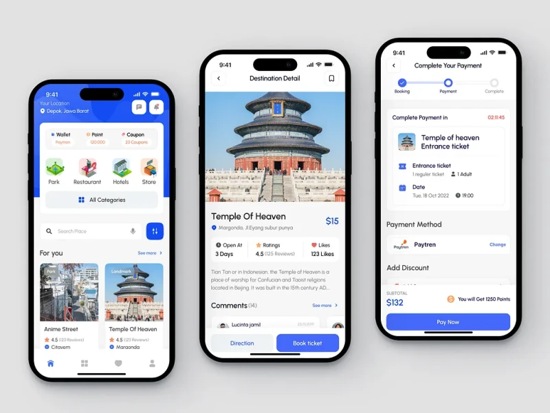 تطبيقات السفر والمواصلات UI design #1449