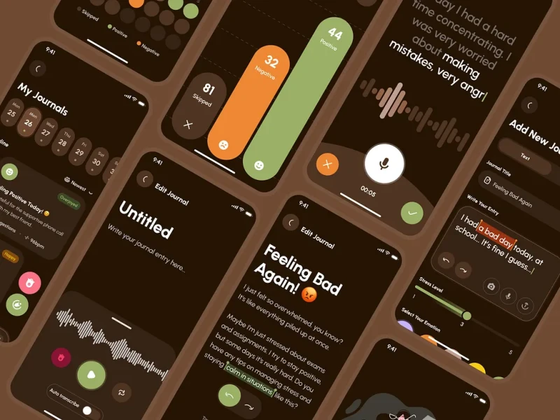 تطبيقات الصحة واللياقة UI design #1460