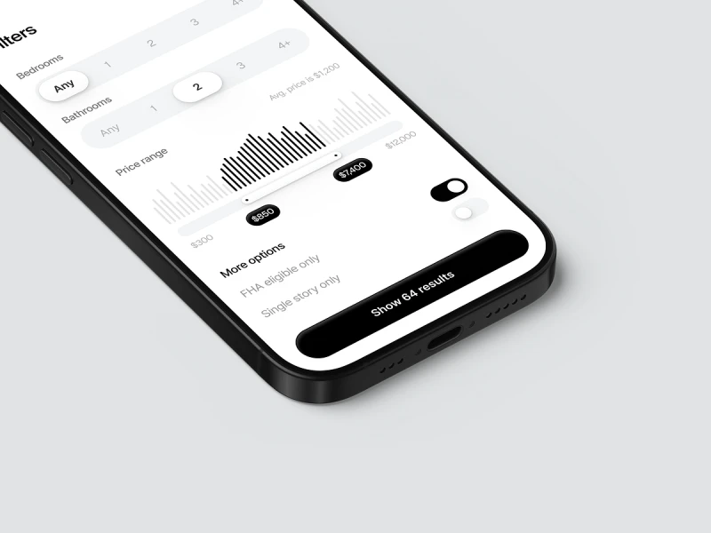 تطبيقات العقارات UI design #1491
