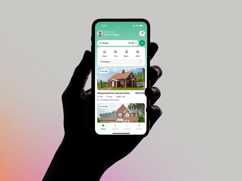 تطبيقات العقارات UI design #1494