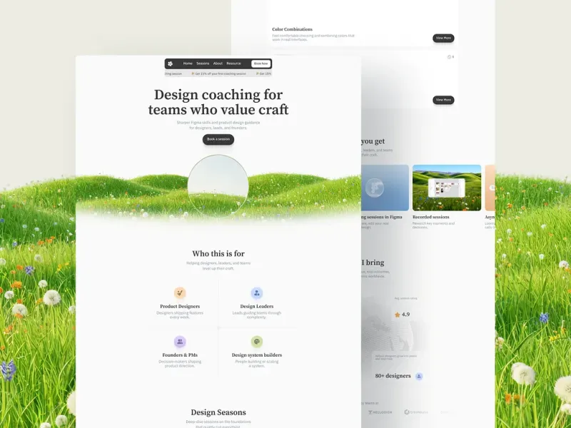 المواقع التعليمية UI design #1530