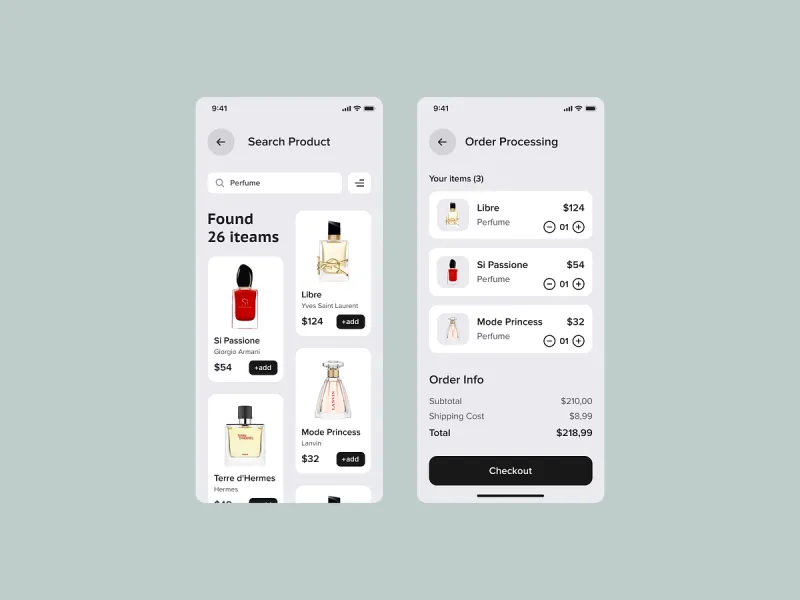 تطبيقات التجارة الإلكترونية UI design #1799