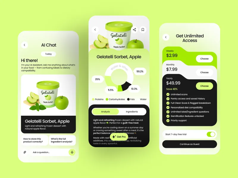 تطبيقات الذكاء الاصطناعي UI design #1809