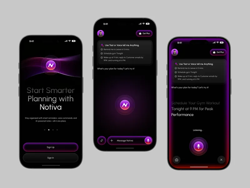 تطبيقات الذكاء الاصطناعي UI design #1811