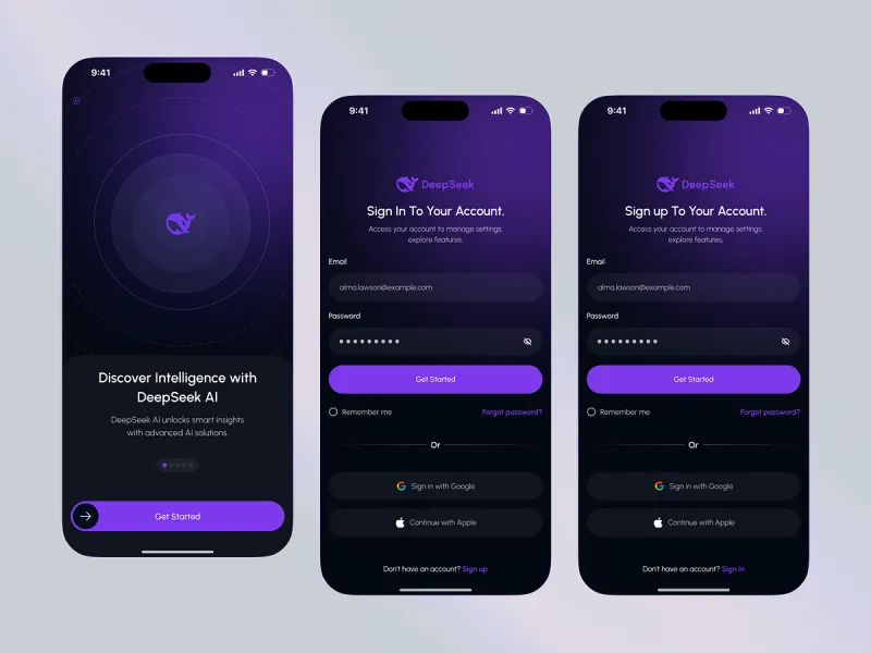 تطبيقات الذكاء الاصطناعي UI design #1812