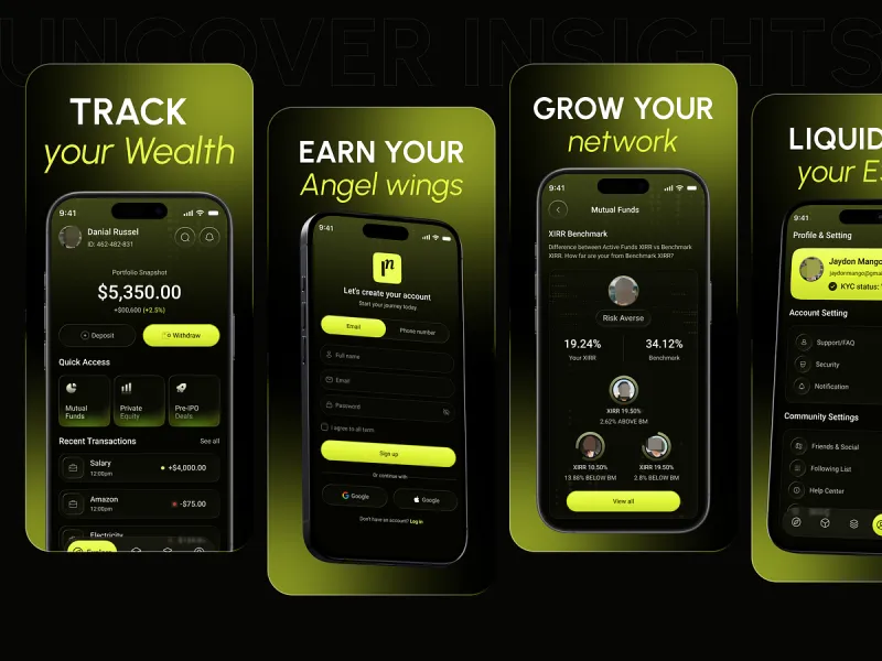 تطبيقات المالية والبنوك UI design #1818