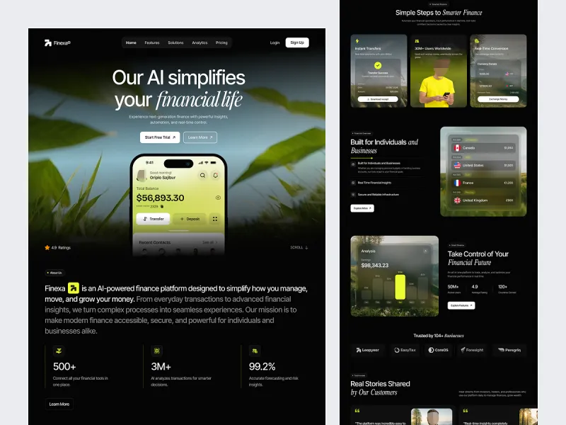 مواقع الشركات UI design #1819