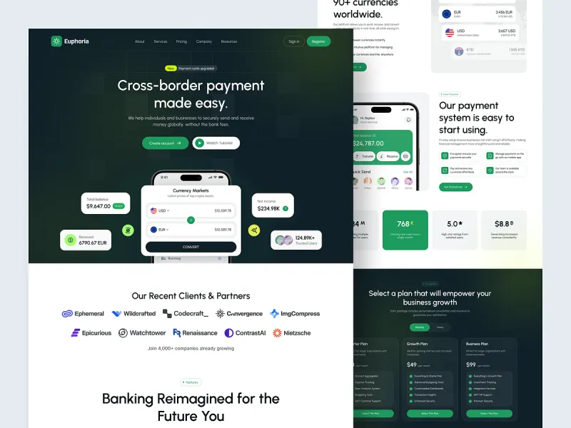 مواقع الشركات UI design #1820