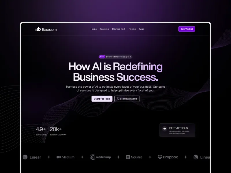 مواقع الشركات UI design #1822