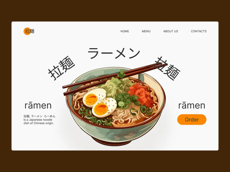 مواقع الطعام والمطاعم UI design #2262
