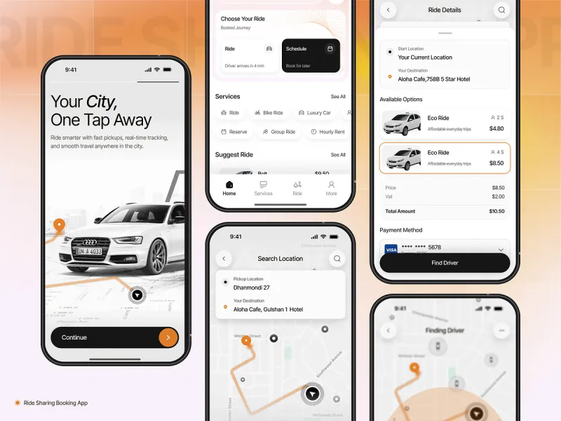 تطبيقات التوصيل UI design #2347