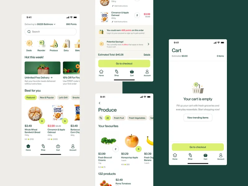 تطبيقات التجارة الإلكترونية UI design #2352