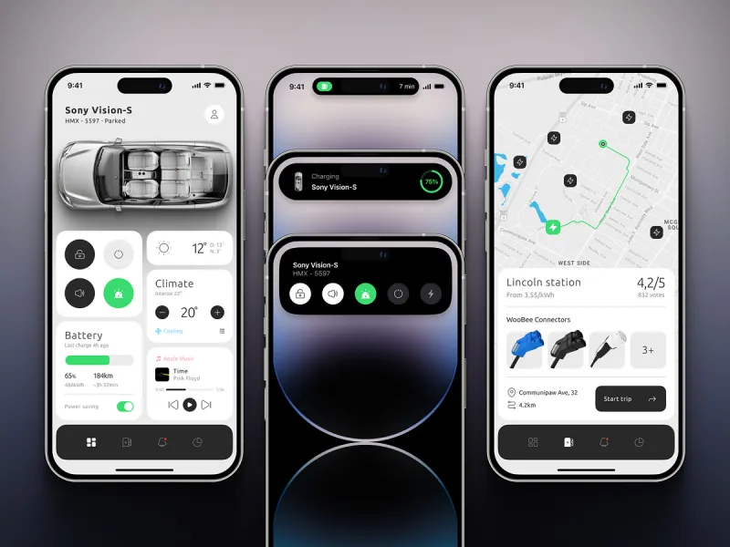 تطبيقات السيارات — تصميم #2619