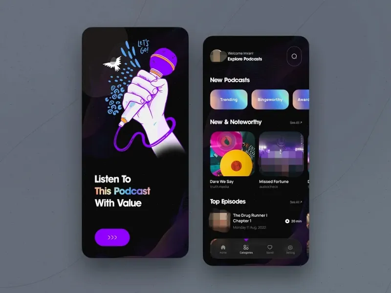 تطبيقات البودكاست — تصميم #2741