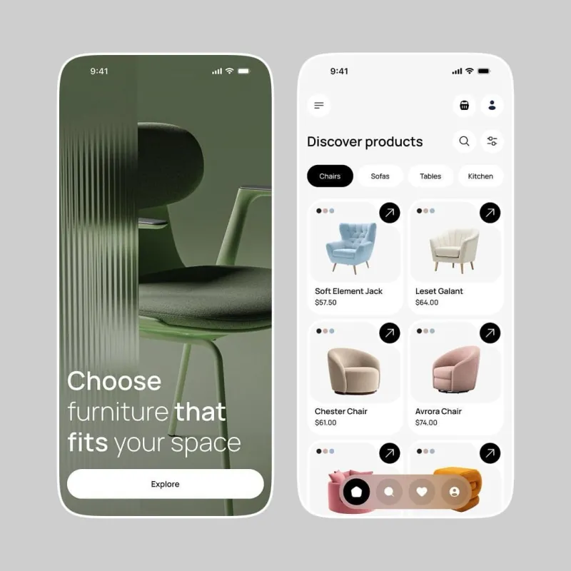 تطبيقات التجارة الإلكترونية — تصميم #4378