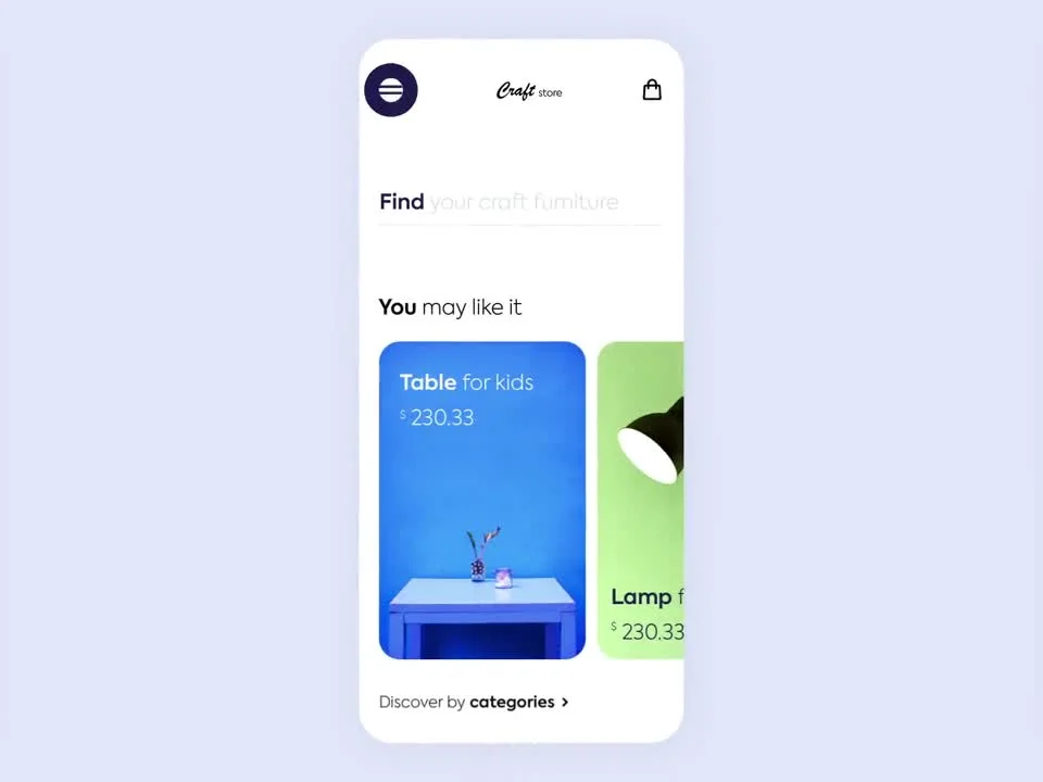 تطبيقات التجارة الإلكترونية — تصميم #2602